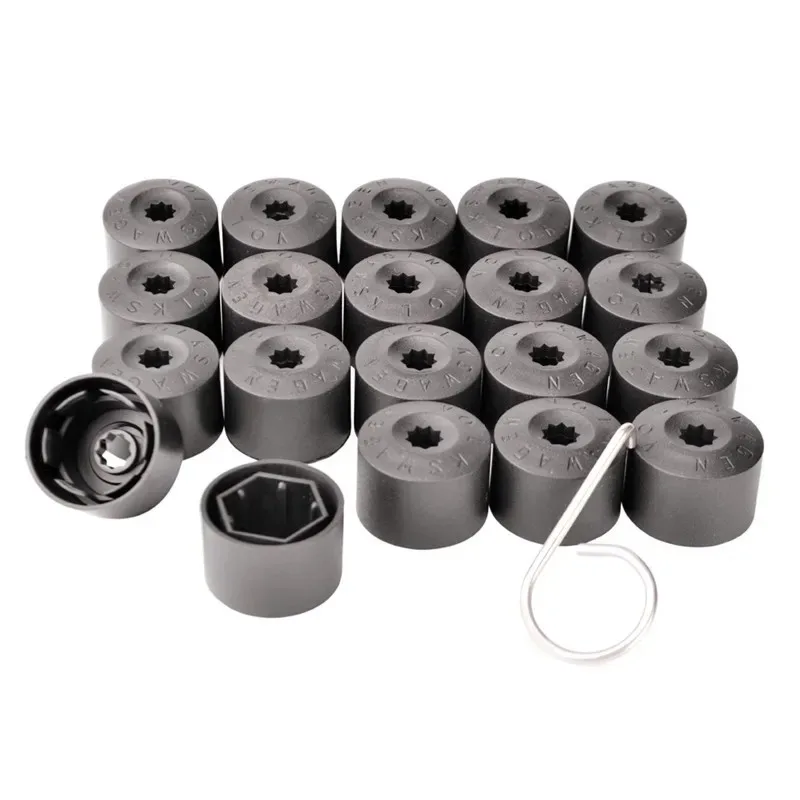 for VW Volkswagen Scirocco Tiguan Jetta Golf MK7 GTI Passat B5 CC Skoda Car Wheel 17mm Hex Lug Nut Bolt Decorations Covers Caps