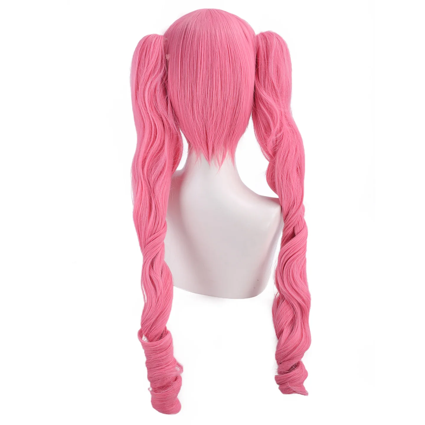 Anime Perona Cosplay Wig Pink Twin Ponytail Wig High Temperature Wire Hair With Wig Cap For Women