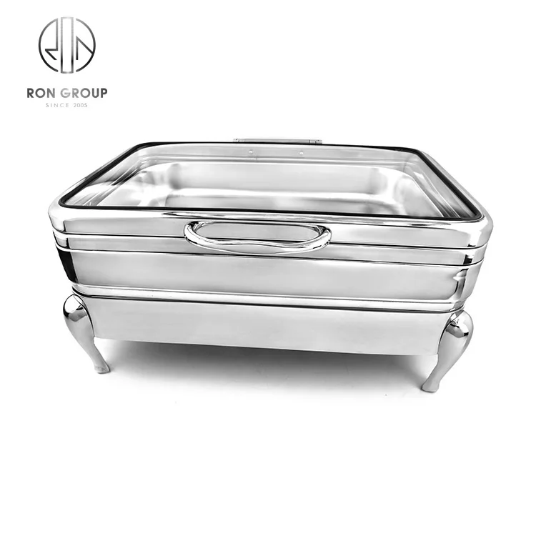 

Wholesale Chafing Dish Buffet Set Stainless Steel Silver Party Banquet Hotel Wedding Food Warmers for Catering