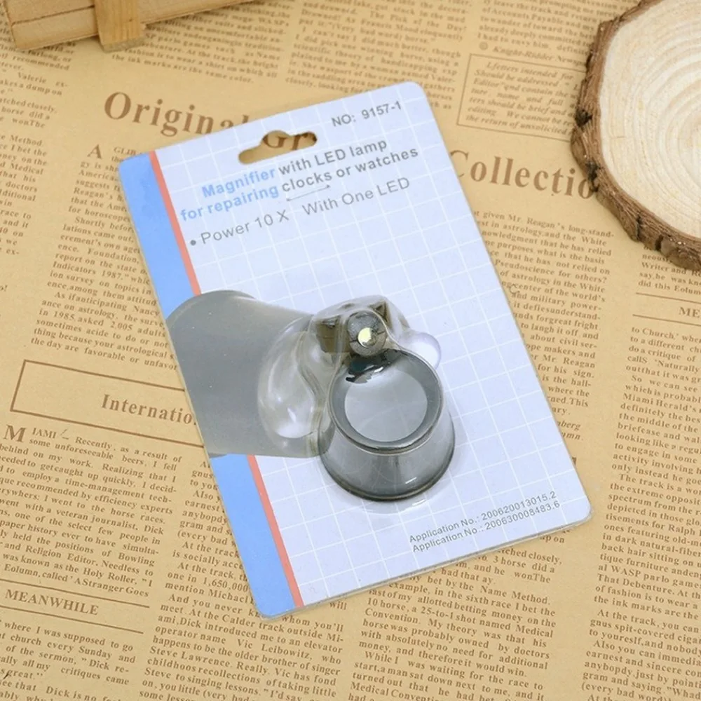 Инструмент для ремонта часов, увеличительное стекло в 10 раз, искусственная оптическая линза, увеличительное стекло для ремонта электронных часов, определение ювелирных изделий