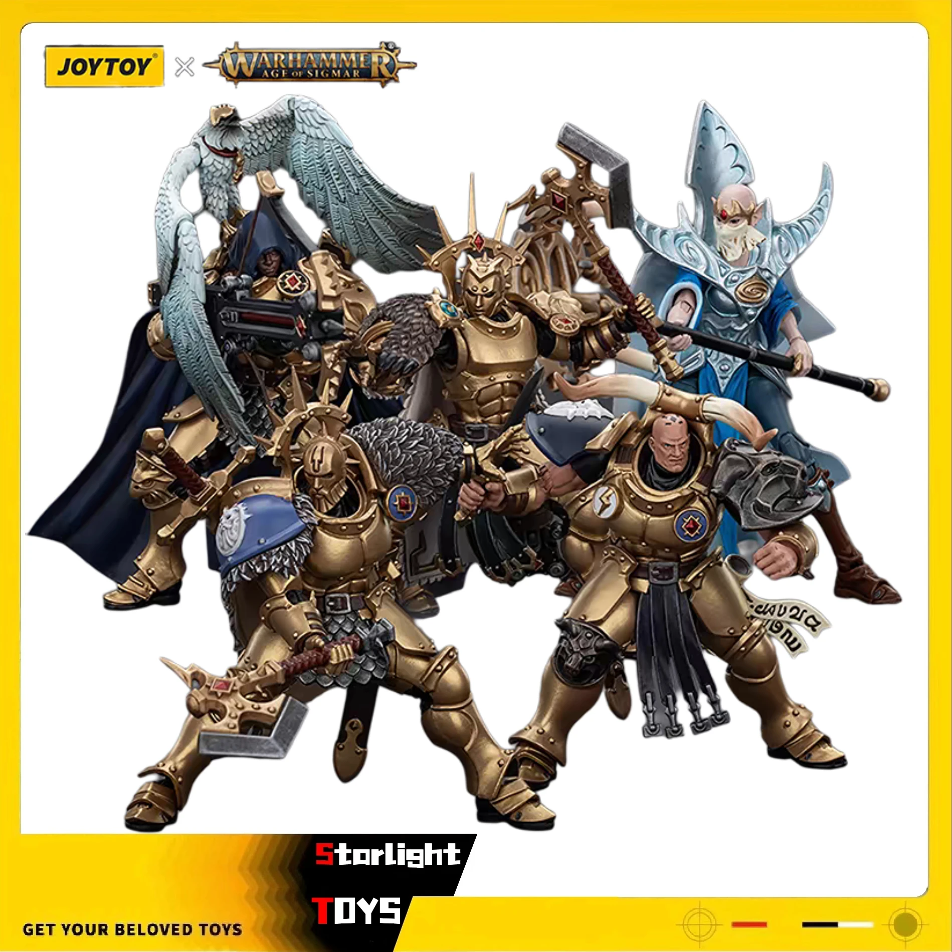 

JOYTOY 1/18 Action Figure Warhammer 40K Stormcast Eternals The Blacktalons 5PCS Toys Models Collection Gifts