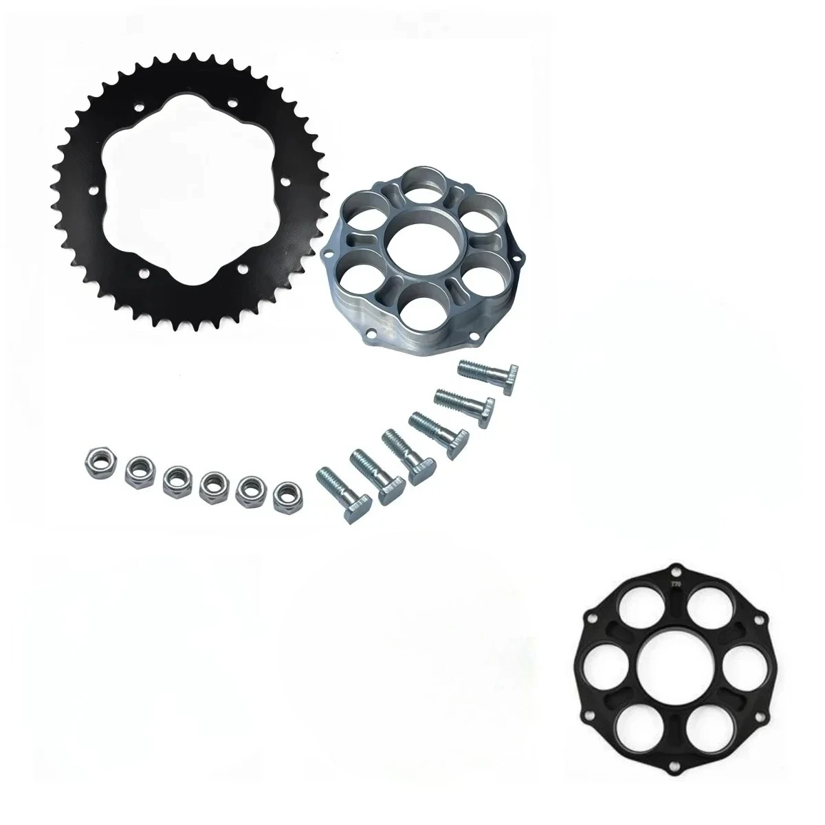 

Motorcycle Rear Sprocket With Adapter For Ducati 1199 1299 Panigale 1103 V4 V4S 1200 Monster 1103 Streetfighter