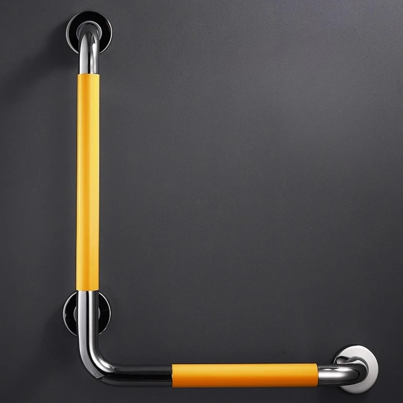 

L-shaped Railing Grab Bars, Stainless Steel Bathroom Toilet Barrier-free Handrail, Elderly Safety Non-slip Safety Support Handle