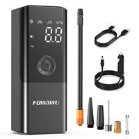 FOWAWU 6000mAh 150 PSI Tyre Inflator, Portable Air Compressor for Car Moto Bike Ball, Rechargeable Battery Car Tyre Pump