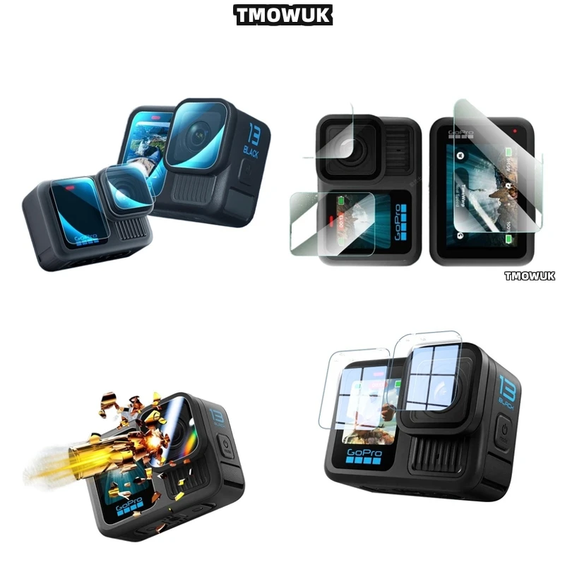 

For GoPro Hero 13 Tempered Glass Screen Protector, Full Cover Anti-Scratch