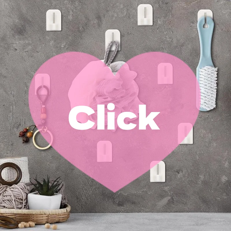 5/10Pcs Self Adhesive Wall Hooks Kitchen Bath Storage Curtain Buckle Accessories