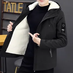 Chaqueta gruesa y cálida de lana para hombre, abrigo informal holgado y cómodo de Color liso, a la moda, para otoño e invierno, M-4XL, novedad de 2023