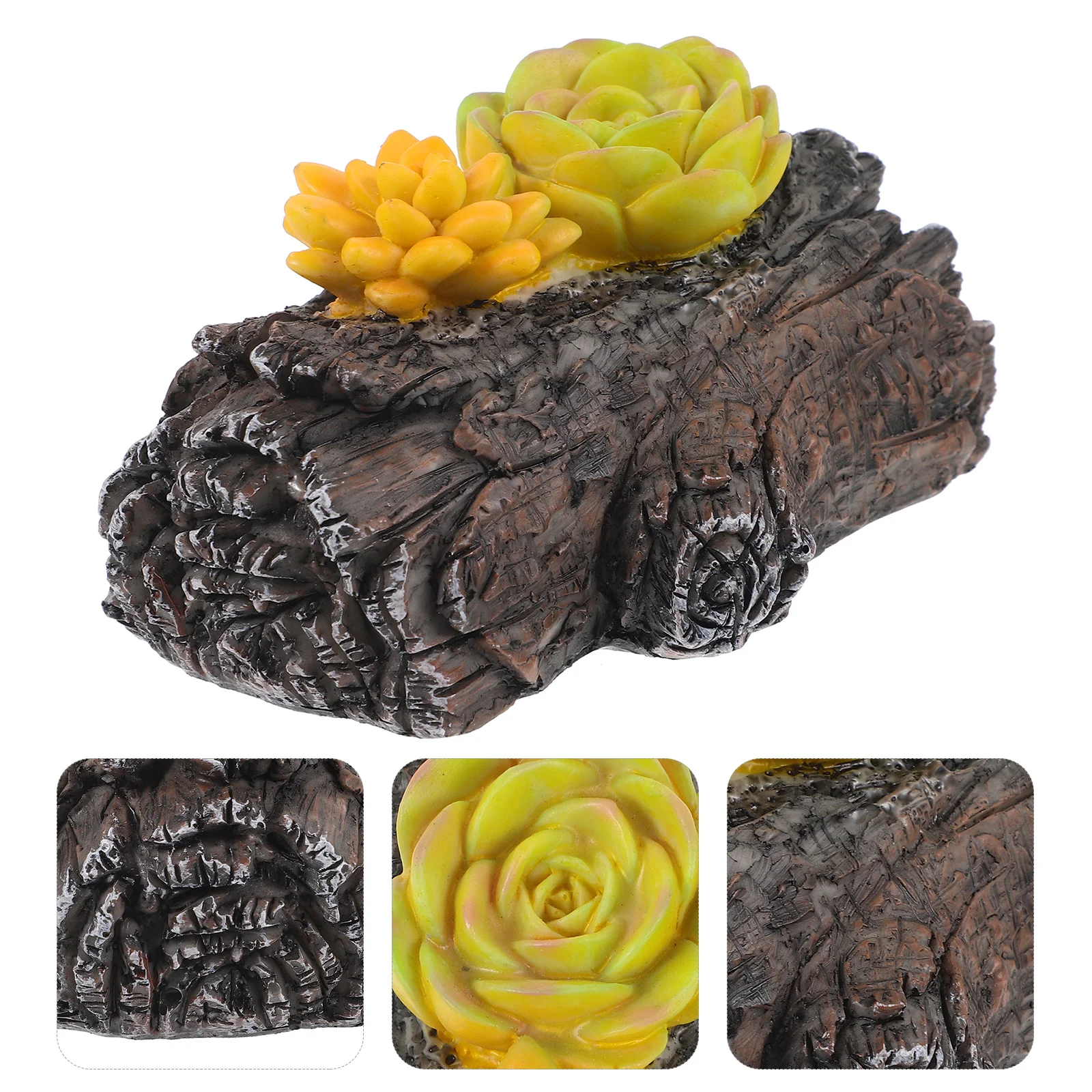 

Outdoor Resin Stump Key Hider Garden Decorative Hidden Storage Box for Outside Use Garden Storage Box