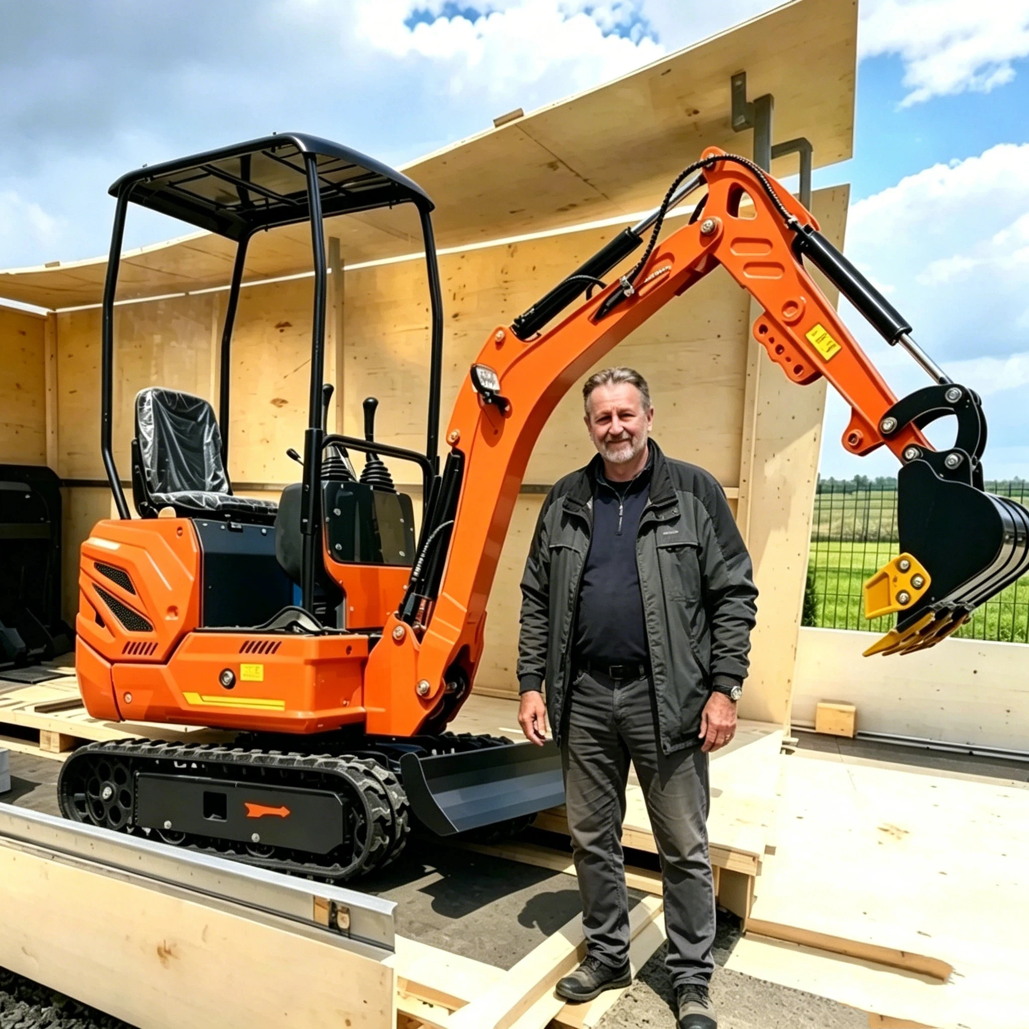 Customized Compact Mini Excava - Tractor Backhoe recension och pris