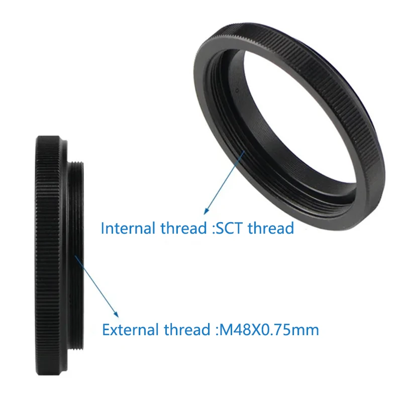 Female to Male Thread M48 M42 SCT M52 M54 T T2 Astronomical Telescope Photography Adapter Ring Accessories M42x0.75 M48x0.75