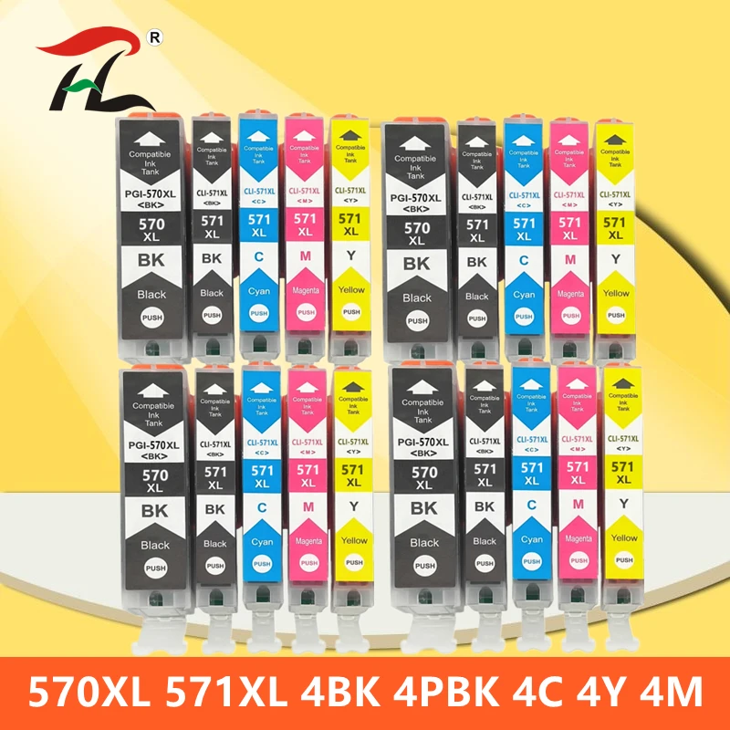 pgi-570xl PGI570 570xl PGI-570 CLI-571 Compatible Ink Cartridge For Canon PIXMA MG5750 MG5751 MG5752 MG5753 MG6850 printer