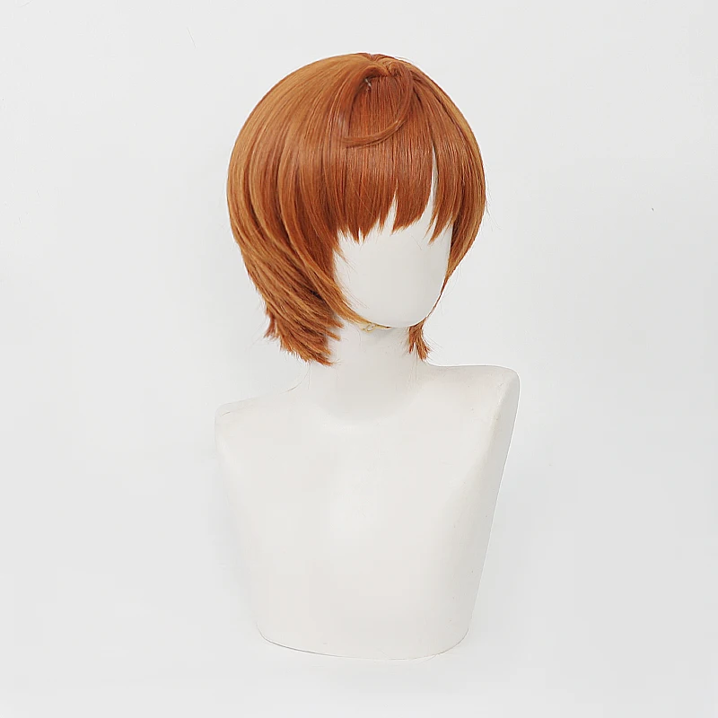 Game Anime New Hope Lily Cosplay Wig Orange Short Heat Resistant Synthetic Hair Halloween Carnival Party Props For Women Men