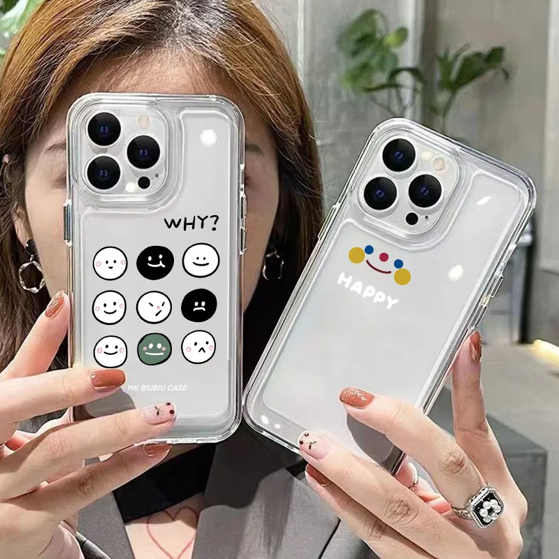 

Smile Case for Samsung Galaxy A54 A14 A52S A52 A53 5G A13 A33 A32 A34 A73 S22 S23 Ultra S21 S20 FE S 23 Plus Ultra Case Cover