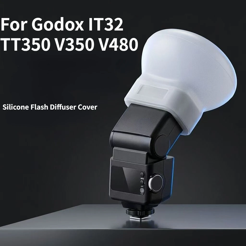 Silicone Flash Diffuser Cover For Godox IT32 TT350 V350 V480 Soft Light Box Portable Photography Soft Shadow Elimination