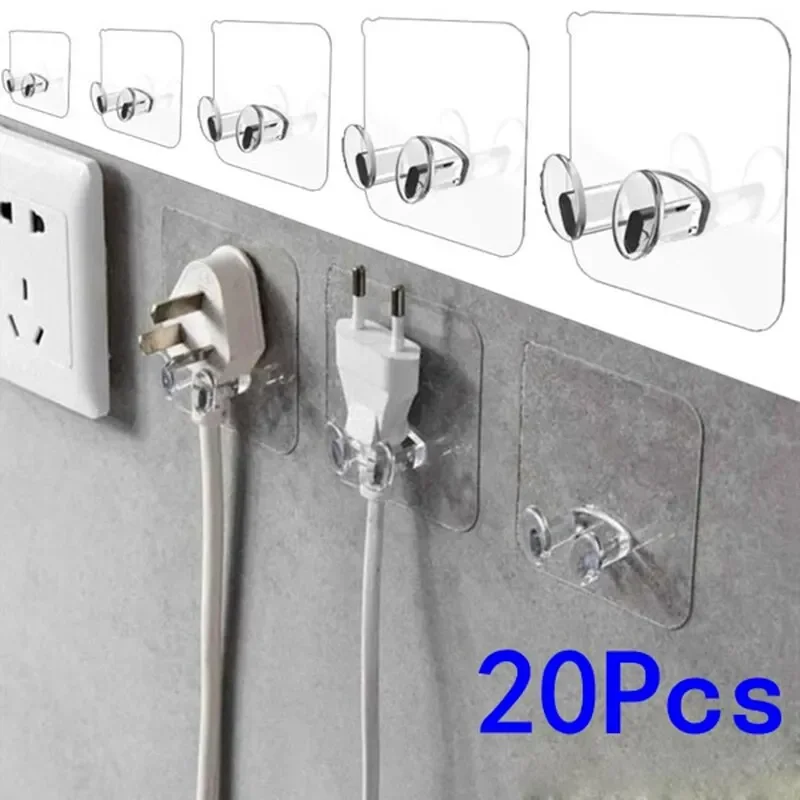 

20 шт., настенные крючки из ПВХ