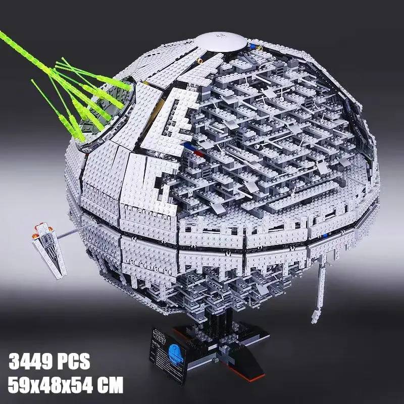 

3449PCS Death Star Plan Great Ultimate Weapon MOC Bricks Assemble Puzzle Figures 10143 Model Building Blocks Toys Birthday Gifts