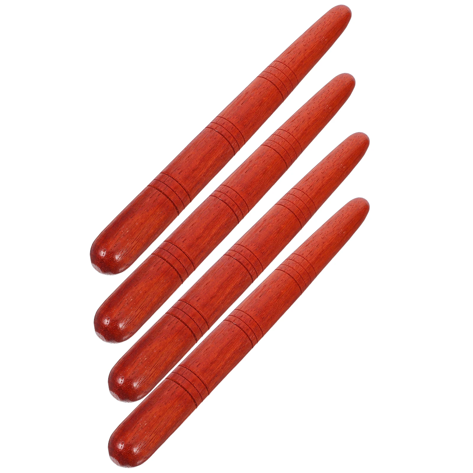 

4pcs Acupressure Pen Self-Massage Sticks Manual Wooden Body Massager Lightweight Portable Safe Smooth Acupoint Care Pen