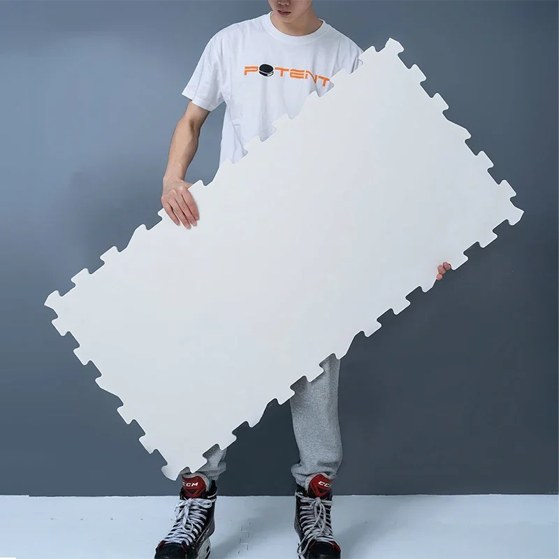 

2 Pack Synthetic Ice Panels Molded Ice Sheet By Hockey Self-lubricant Ice Hockey Flooring Tiles