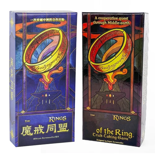 Juego de mesa The Rings of The Ring, juego de mesa bilingüe, estrategia cooperativa, juego de cartas, aventura