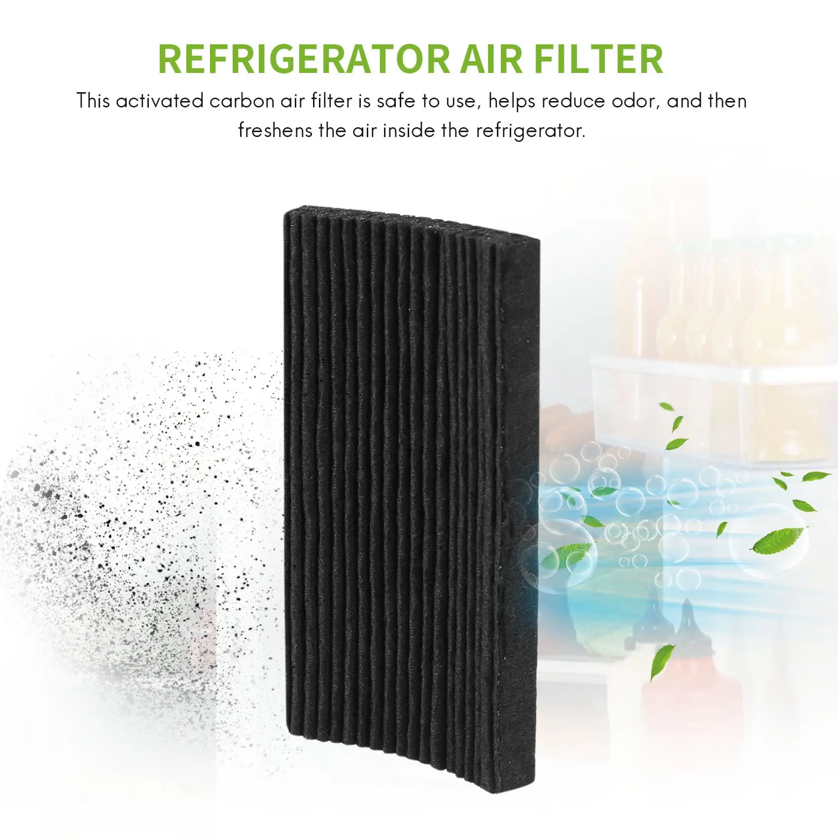 6 Pcs Refrigerator Air Filter Pleated Replacement,Compatible for Paultra2,Pure Air II Ultra 2,242047805,5303918847,Etc