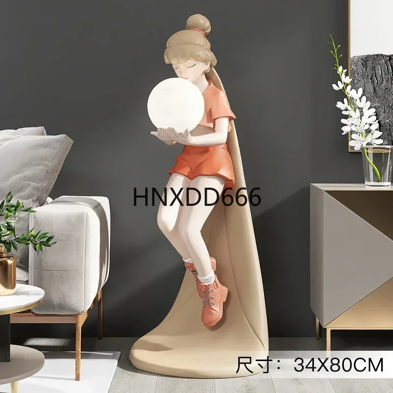

Light luxury living room floor ornament light TV cabinet next to sofa home decoration new home gifts