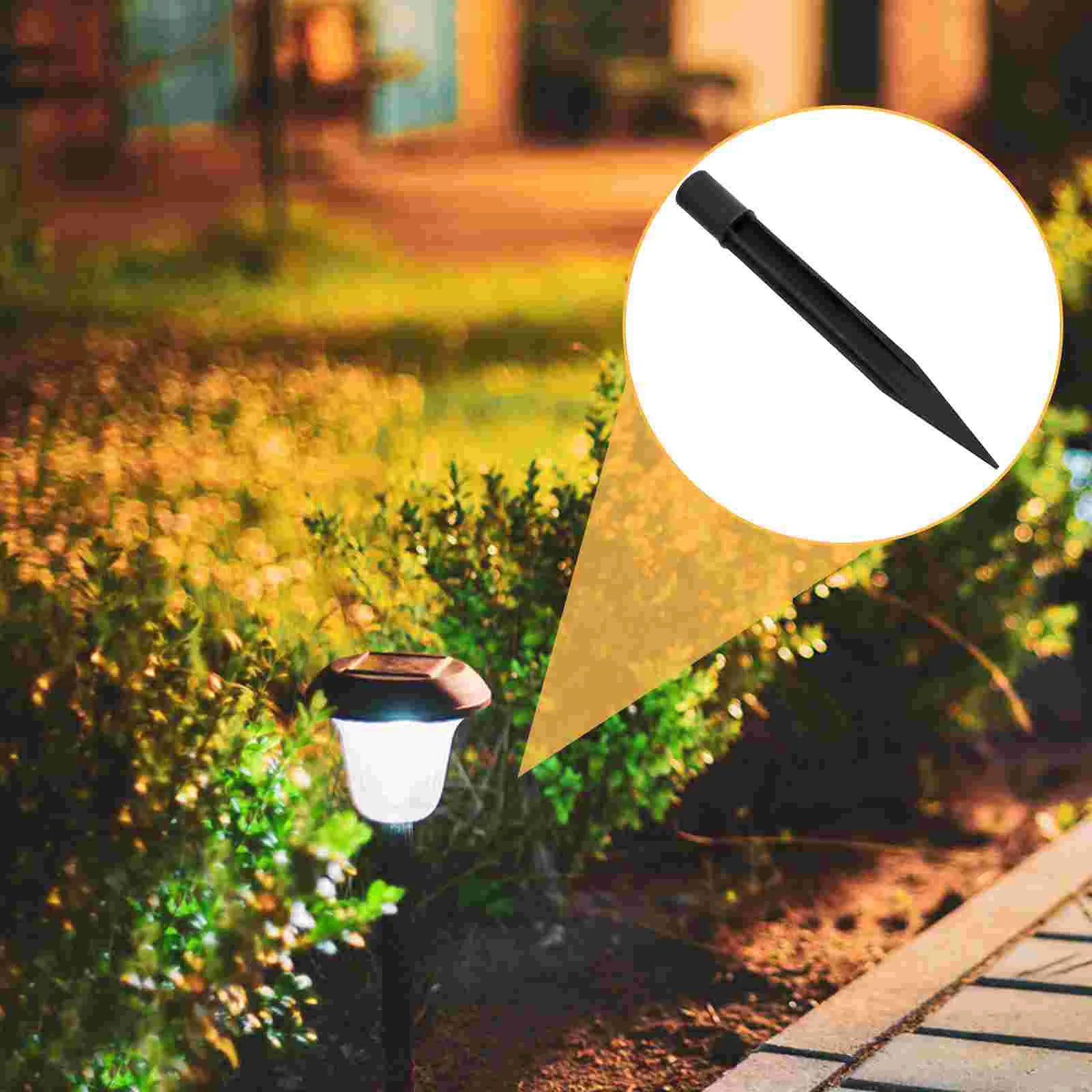 8 Pcs Solar Lights for outside Outdoor Uplighters Pole Landscape Spike Lawn Lamp Ground Plug