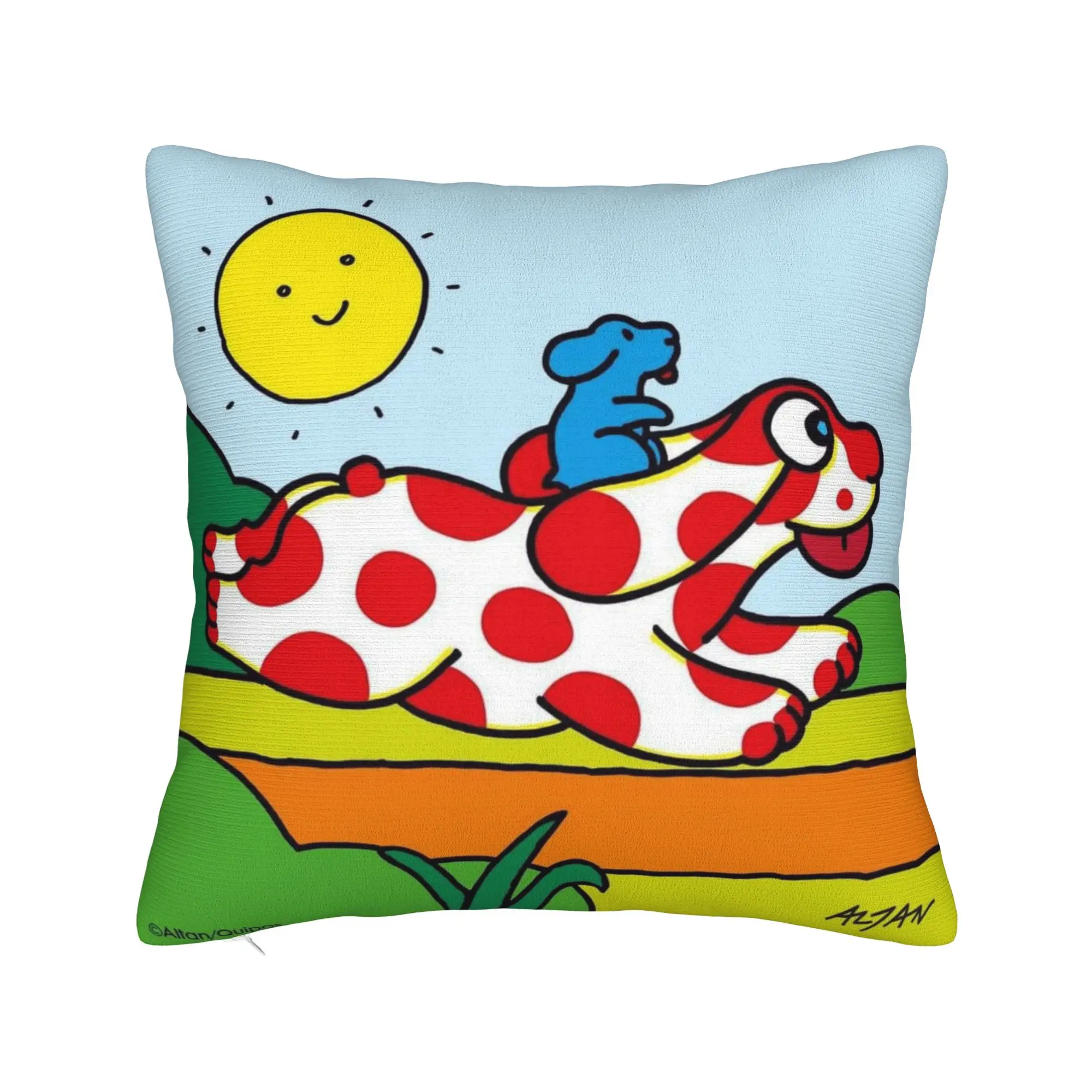 Cartoon La Pimpa Pillow Cover  Design Cushion Cover Kawaii Pillow Case For Sofa Couch Bed Living Room