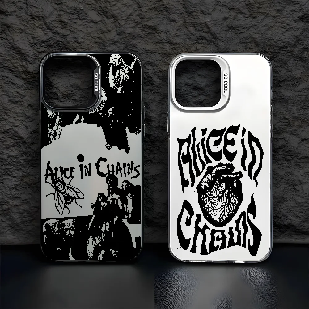 테크노 스파크 고 30C 20 10 7 포바 6 카몬 40 30 아이텔 P36 A48 S23 프로 4G 5G용 A-앨리스 인 C-체인즈 랩 폰 케이스 (무광택 후면 커버)