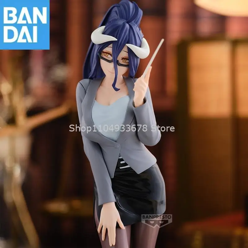 

В наличии, оригинальная фигурка Bandai Banpresto Overlord Albedo в стиле учителя, версия из ПВХ, около 20 см, модель коллекционной фигурки, игрушки