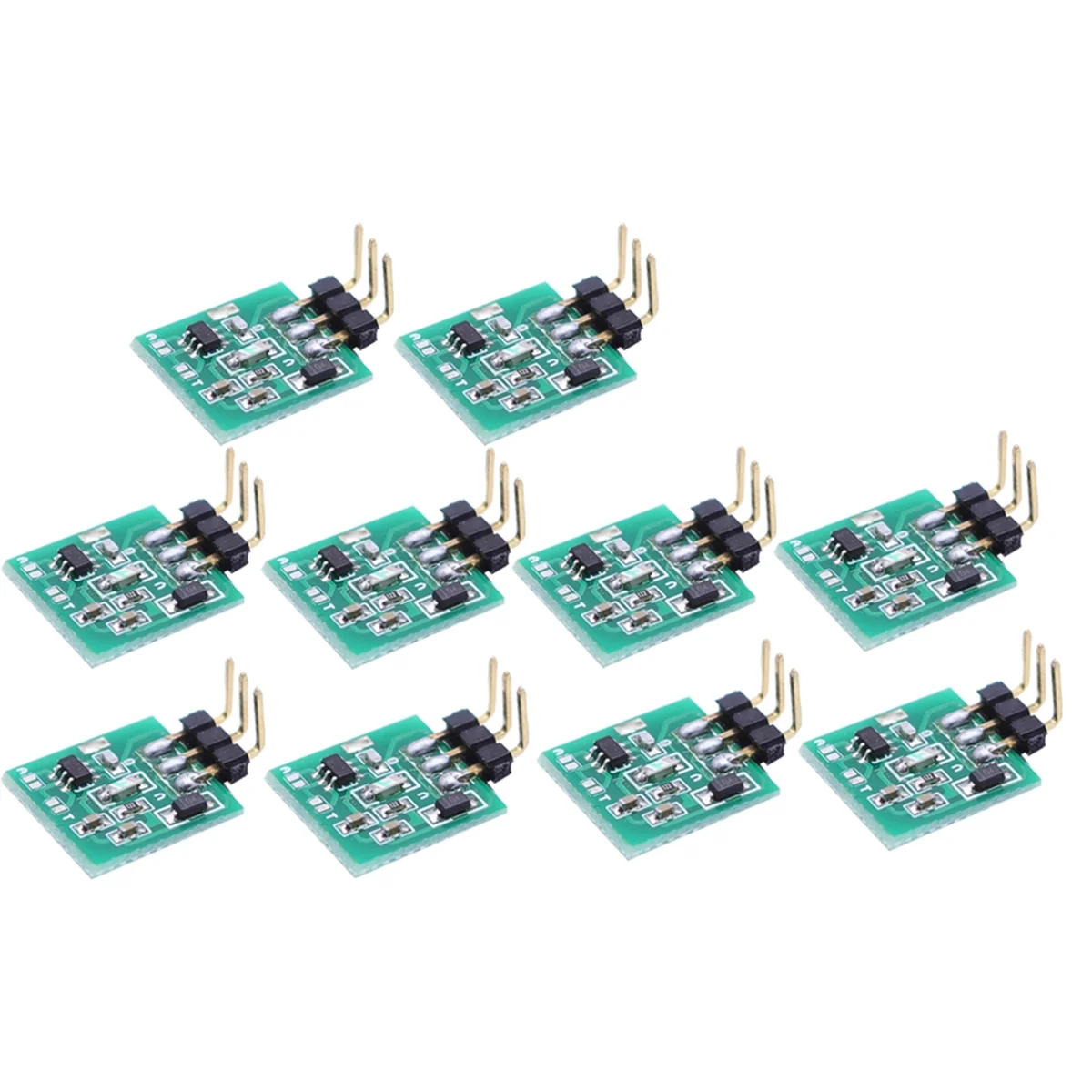 10PCS TTP223 Capacitive Touch Sensor Switch Module DC3V-5.5V Self-Locking or Jog Mode with LED Light