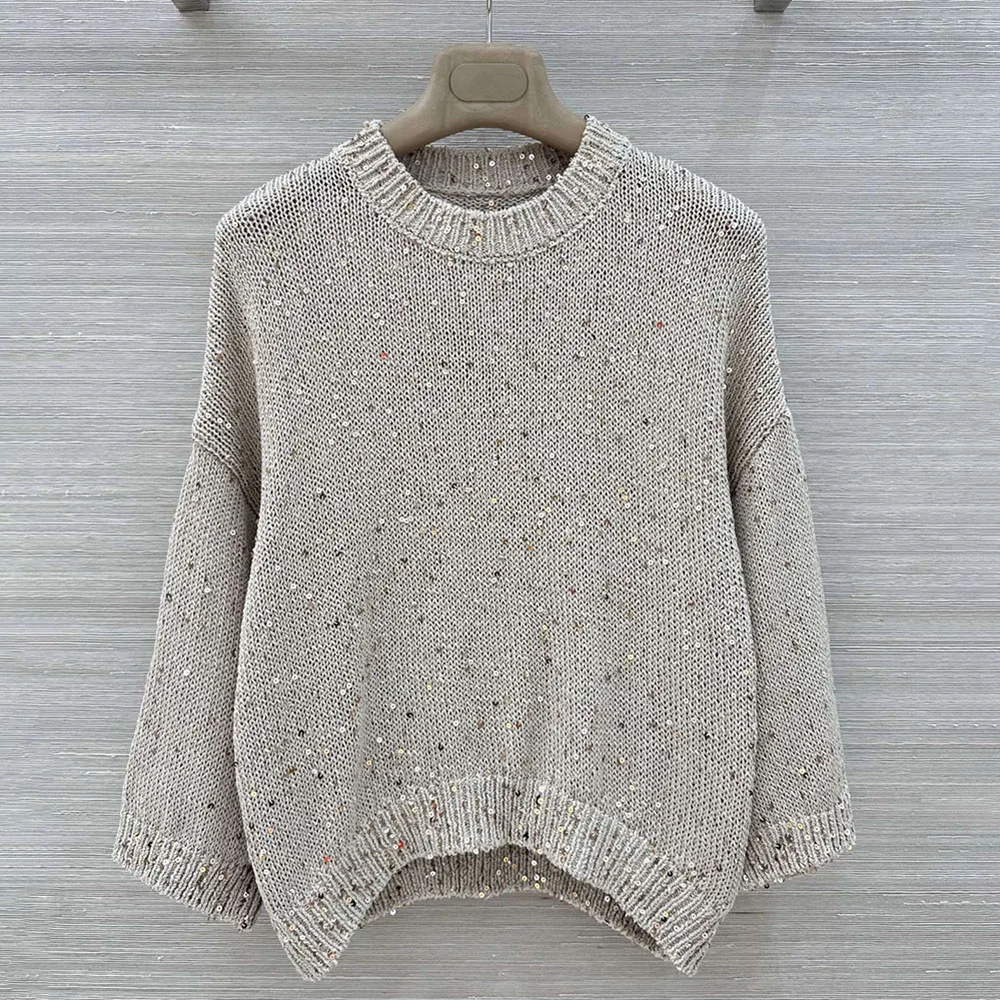 

High-quality 2026 new style casual, comfortable and elegant top with sequin decoration. Available in various colors xy2640738