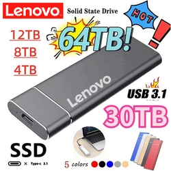 Lenovo Original 30TB 26TB 18TB 10TB 4TB High-Speed Hard Disk External Mobile Hard Disk USB 3.1/Type-C Interface Mass Storage