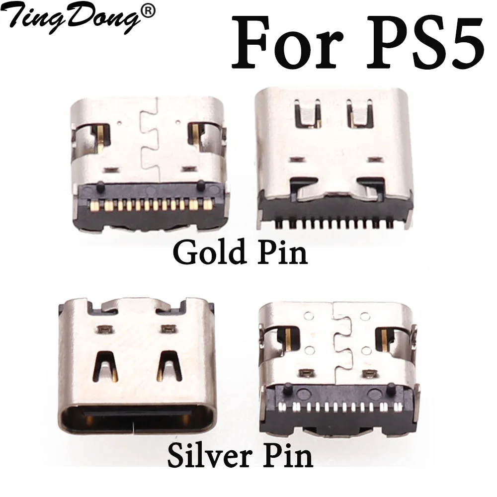 TingDong for Sony PS5 Controller Type C Charging Port Socket replacement for  PS5 Charger Jack