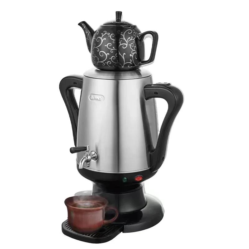 4L Samovar Electric Kettle Set, Turkish Kettle for Black Tea