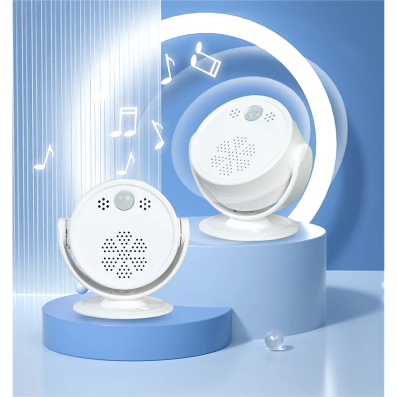 【Flash-Deal!】Welcome Ring Voice Prompter Anti-Theft Audio Entrance Greeting Infrared Induction Voice Reminder Sound Speaker