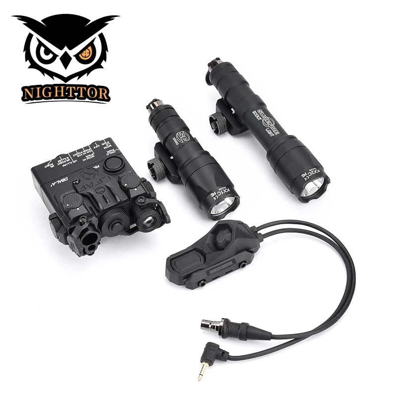 WADSN DBAL A2 Green Optical Illumination Night Vision Fill Light Dual Switch Kit M300 M600 LED Durable Tactical Flashlight Set