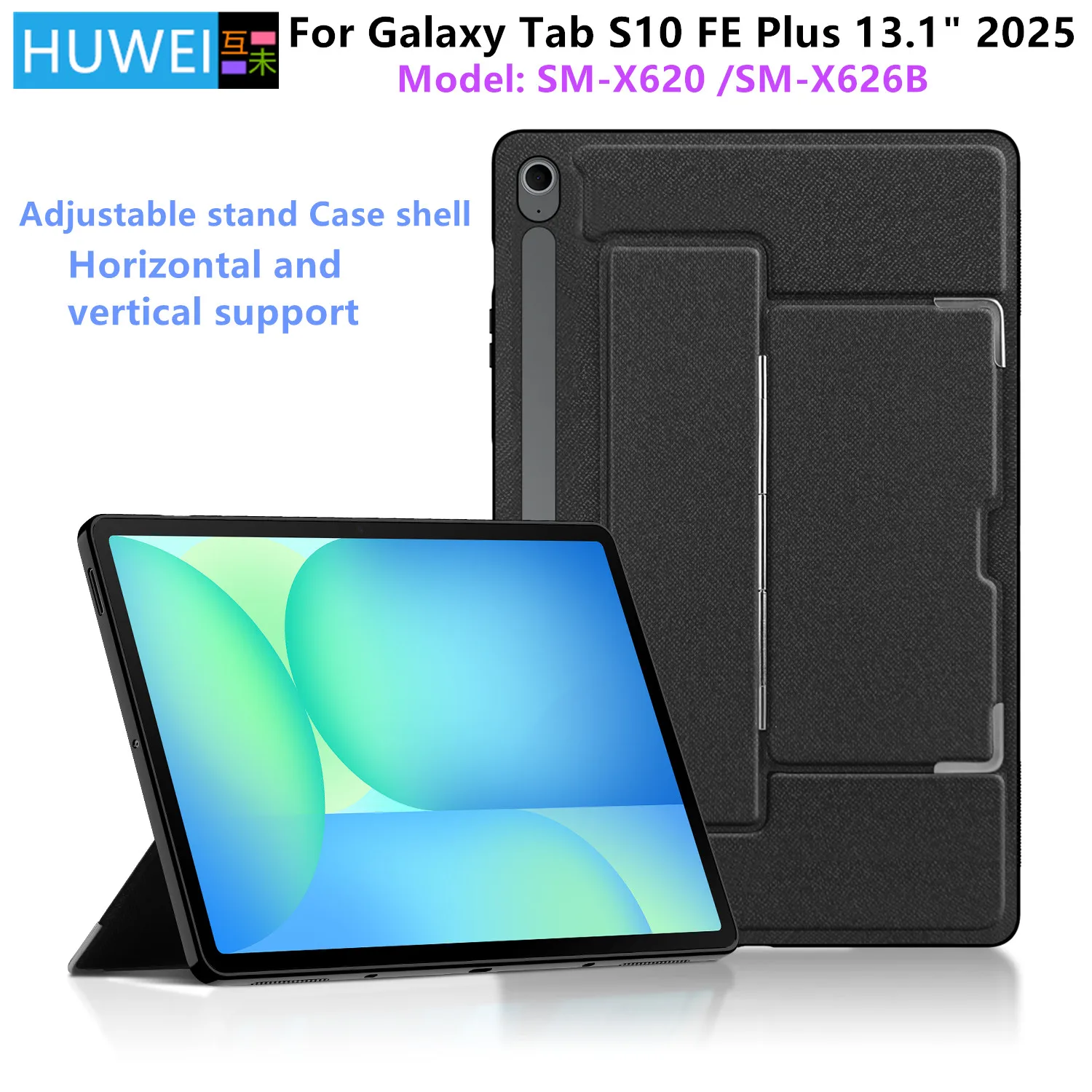 

Чехол для Samsung Galaxy Tab S10 FE Plus 13,1 дюйма SM-X620 N X626B, чехол-подставка для Tab S10 FE + FE + 13,1 дюйма, задняя крышка для планшета