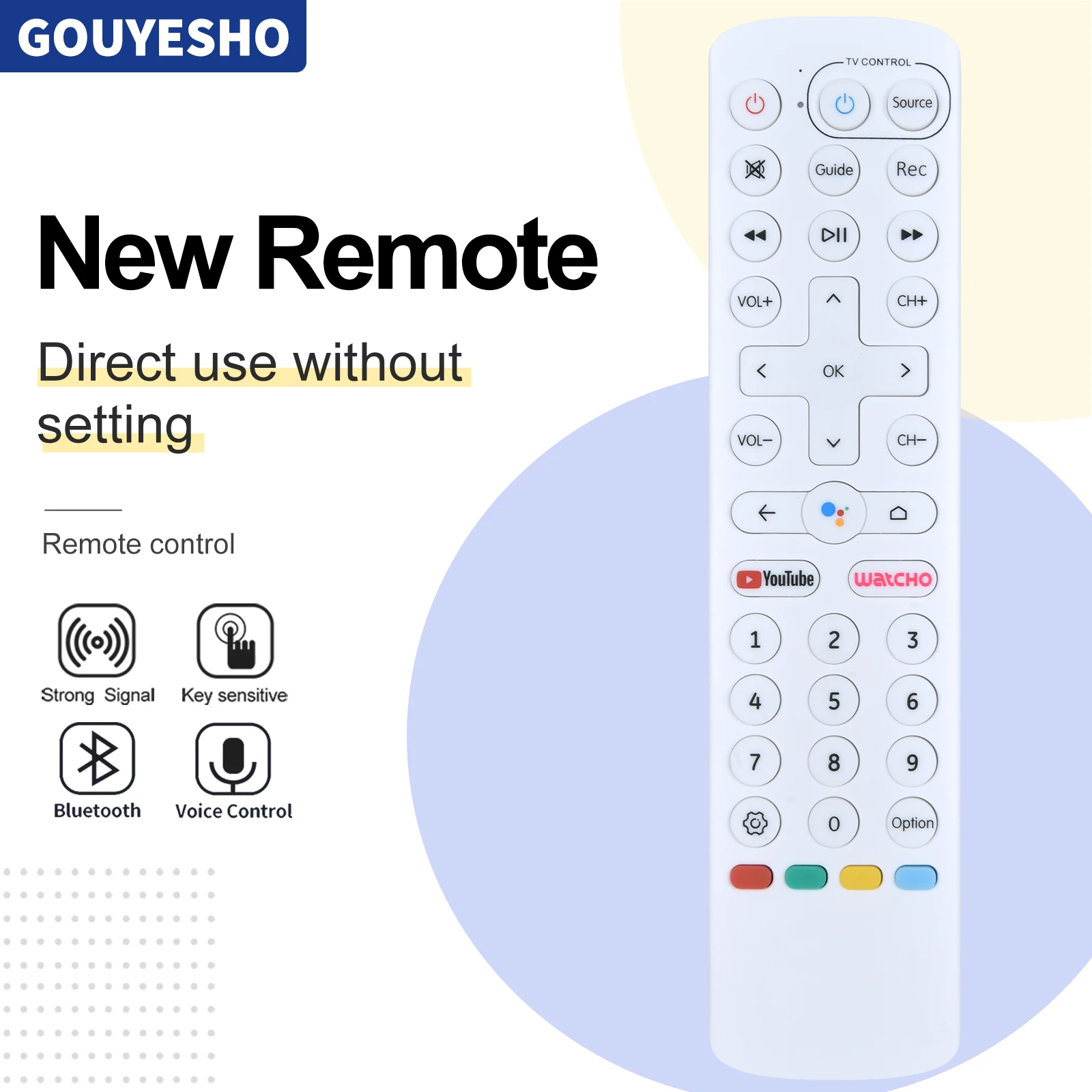 New Remote Control For d2h Stream Android HD Set Top Box with Voice Dish Smart  Hub TV WH230306EC