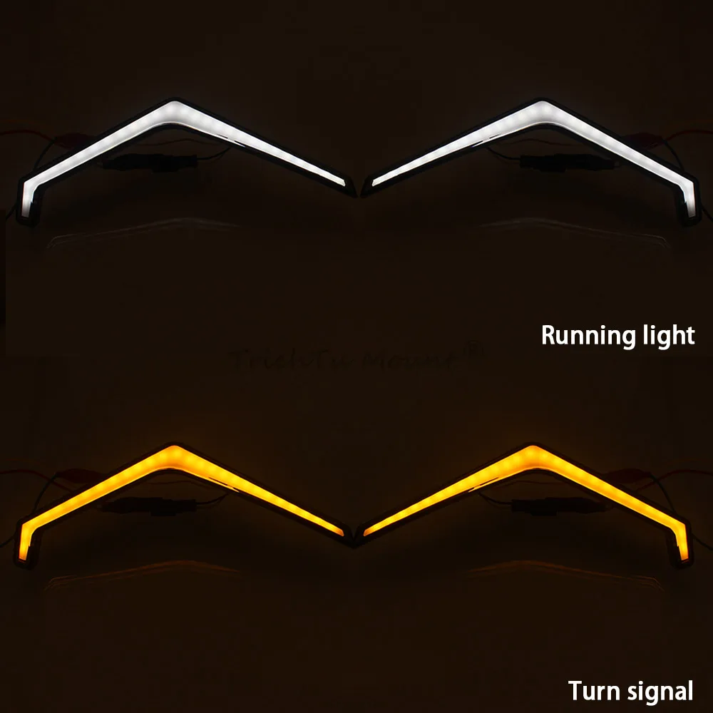 2x UTV LED Turn Signal Fang Accent Light Fits For Polaris RZR XP 4 1000 Turbo Trail S 900 Ultimate Sport Running Light