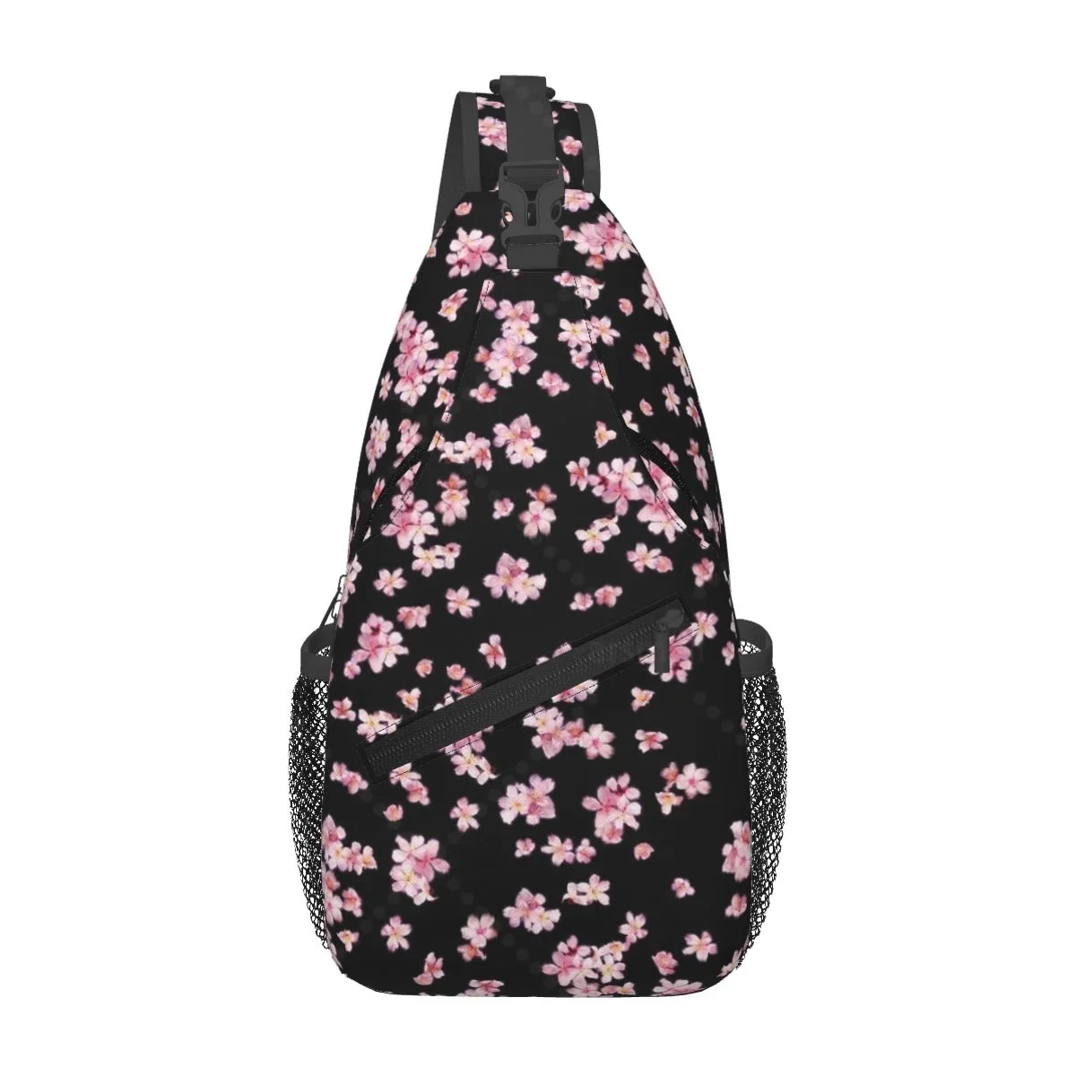 

Cherry Blossom Sling Bag Travel Crossbody Backpack Chest Bags Lightweight Casual Shoulder Daypack for Sport Hiking