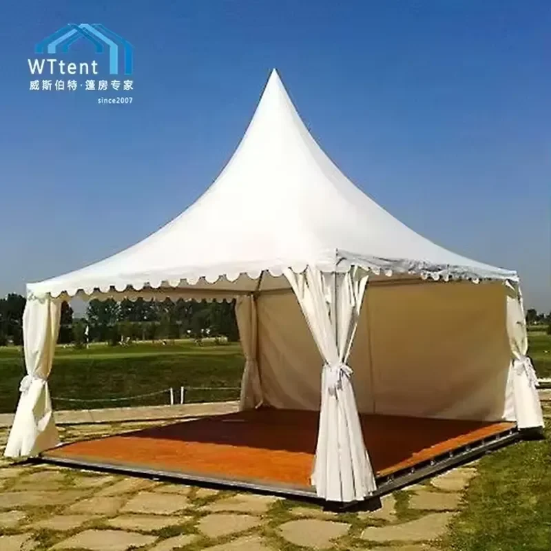 for 5x5m Trade Exhibition Pagoda Tent Aluminum Structure Easy Install Garden Pagoda Tent