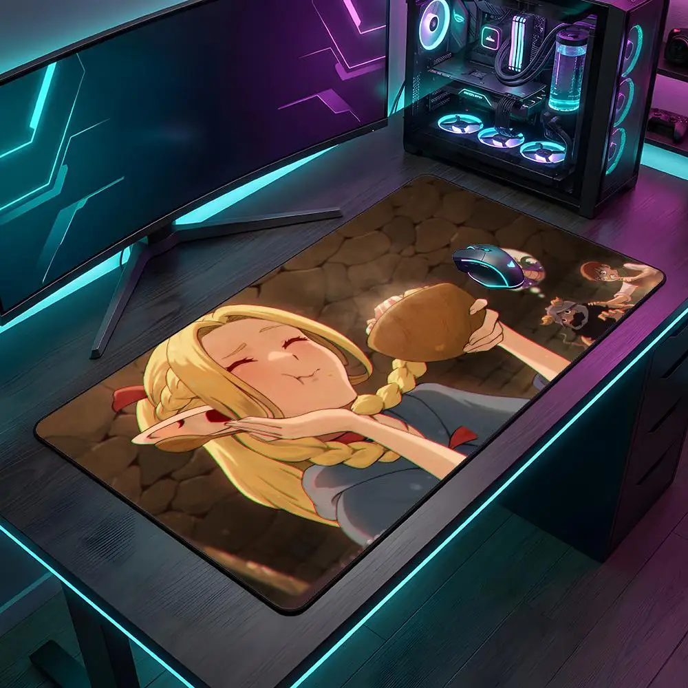 

Коврик для мыши Anime D-Dungeon M-Meshi, большой игровой коврик с застежкой по краям, утолщенный, для компьютерной клавиатуры и стола