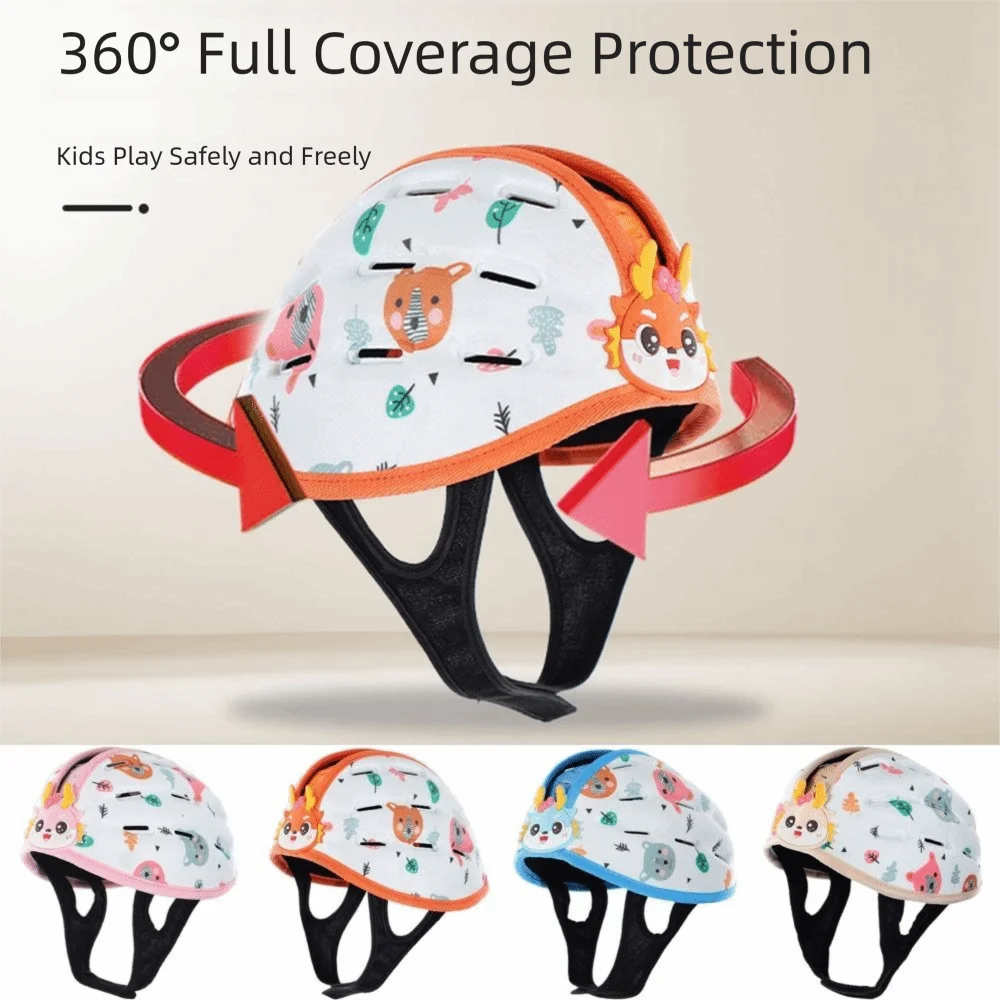

Breathable Toddler Safety Helmet Adjustable Anti-Collision Infant Head Cushion 360-Degree Protection Comfortable To Wear