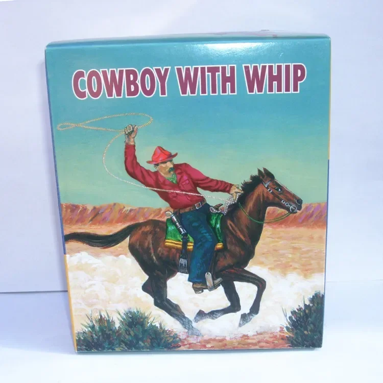 [Grappig] Volwassen Collectie Retro Wind Up Speelgoed Metalen Blikken Ridder Op Paard Cowboy Met Zweep Mechanische Uurwerk Speelgoed Figuur Kids Cadeau