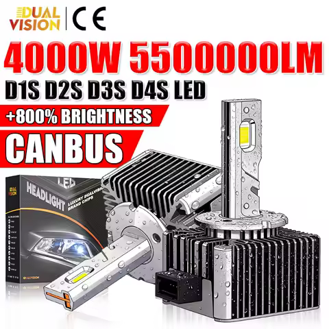 D3S LED Headlight Bulbs D Series 4000W Super D2S D3S D4S D5S D8S 6000K 4300K 8000K 30PCS CSP Car Light Turbo HID D1R D2R D3R D4R