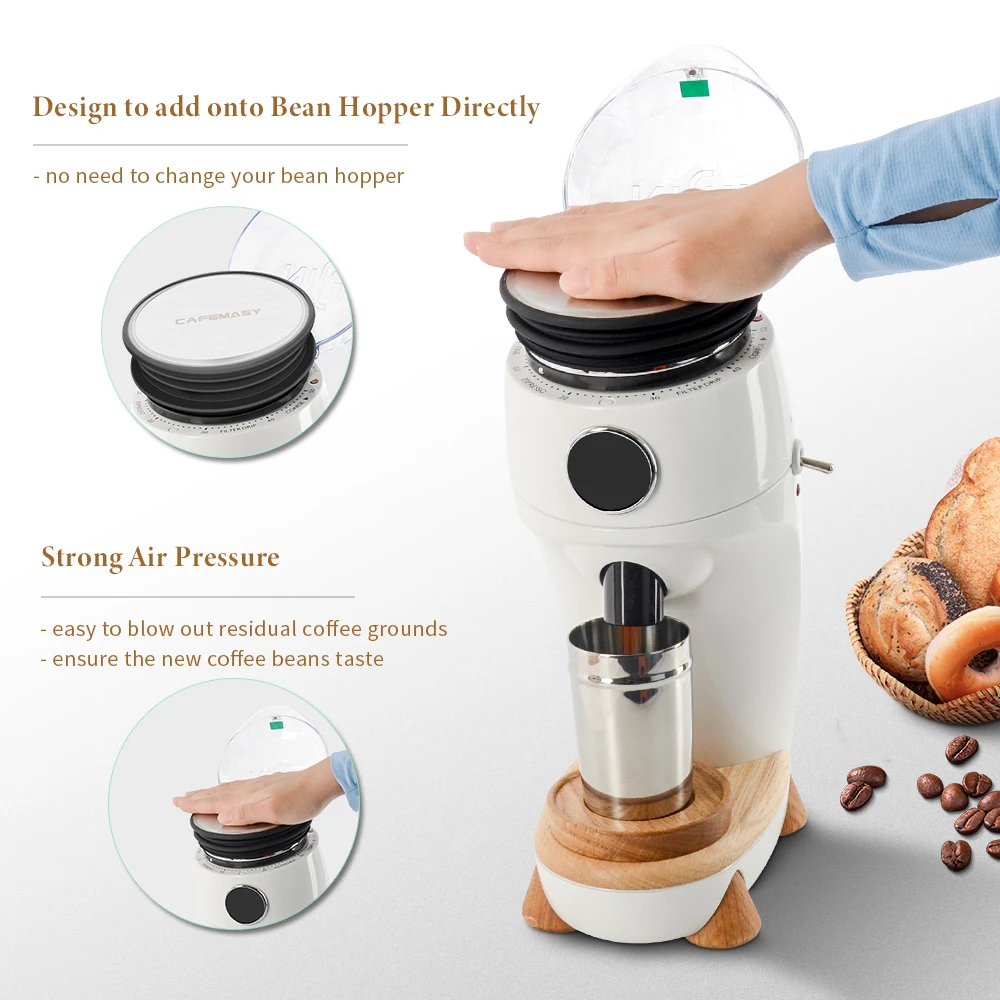 CAFEMASY Coffee Grinder Hopper Bellows Espresso Coffee Grinder Blowing Cleaning Tools For Niche Zero Grinder Accessories