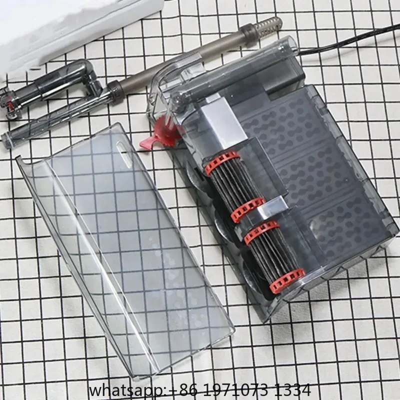 3 in 1 Fish Tank Filter Silent Operation Plastic Aquarium Circulation Pump Built-in Filter Strong Filtration Waterfall Filter