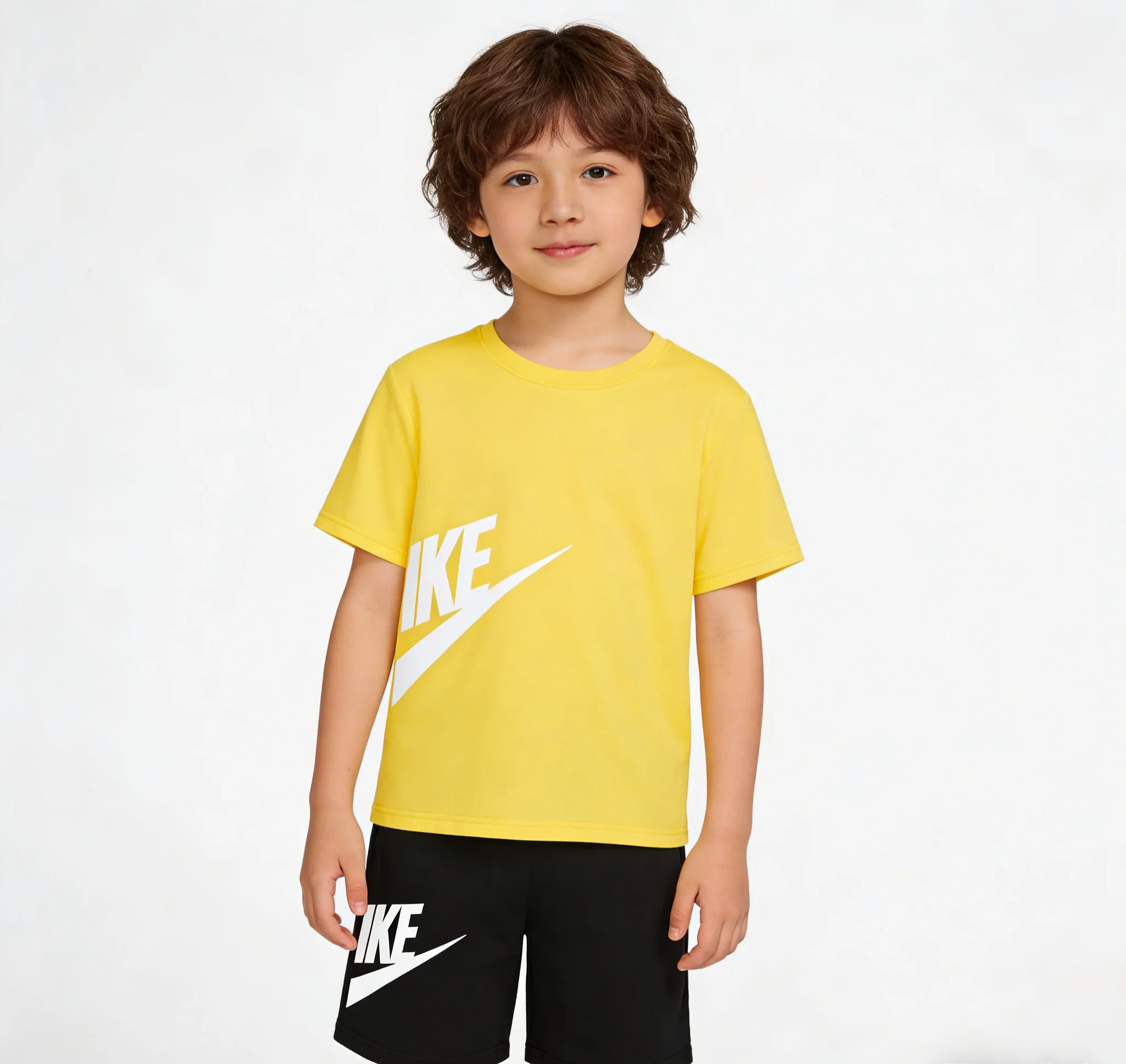 2026Children's Summer Letter Pattern Set -Summer T-shirt + Shorts - Quick-drying Comfortable Fabric for Running and Exercising
