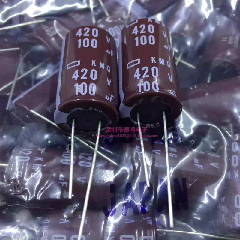 10-100PCS 420V100UF 18X30 Japanese Black Diamond KMG standard original electrolytic capacitor 100UF 420V