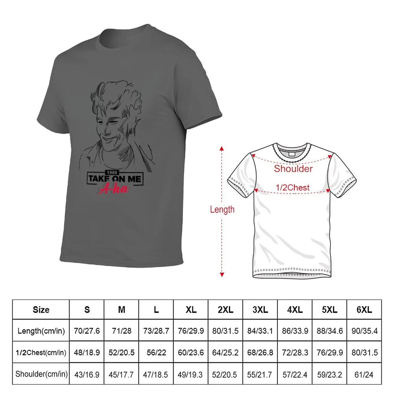 เสื้อยืด Morten Harket ในซีรีส์ Take On Me - a-ha เสื้อยืดผู้ชาย เสื้อยืดลำลองผู้ชาย เสื้อยืดคุณภาพสูง แบรนด์หรู